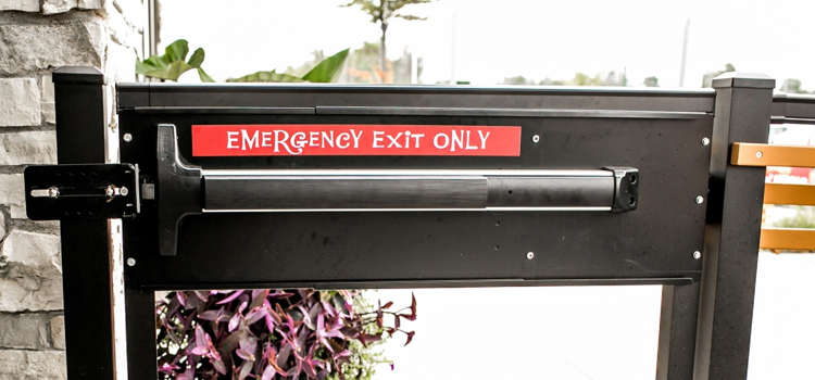 emergency push bar installation in Westlake Village